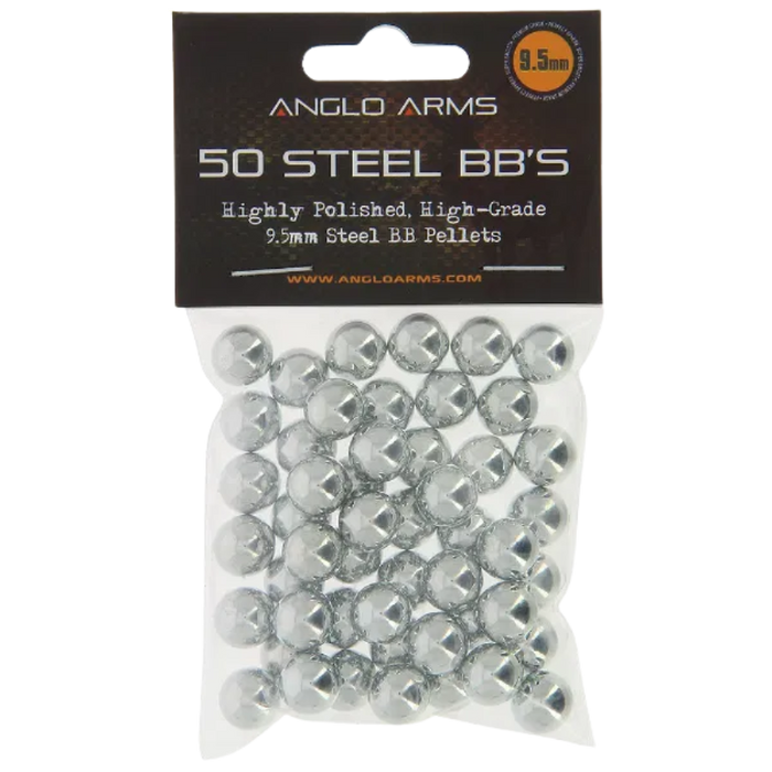 Anglo Arms Ammo - 9.5mm Steel BB Slingshot Ammo (50pcs)