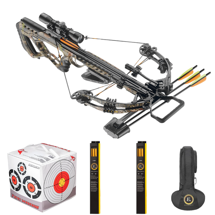 EK Archery Guillotine-M+ Camo Compound Crossbow Bundle