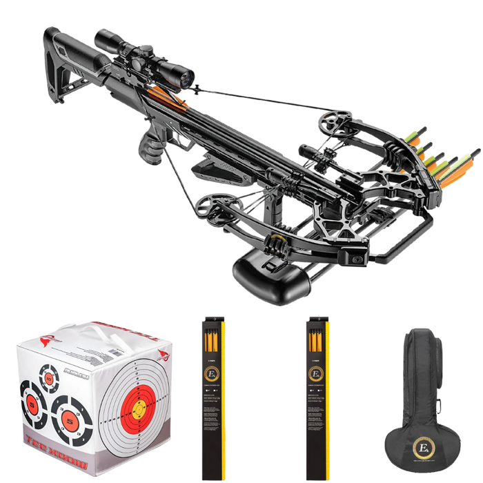 EK Archery Accelerator 410+ Black Crossbow Bundle