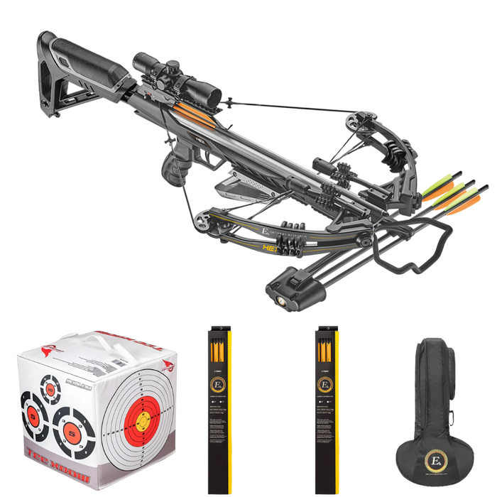EK Archery Hex 400 Black Crossbow Bundle