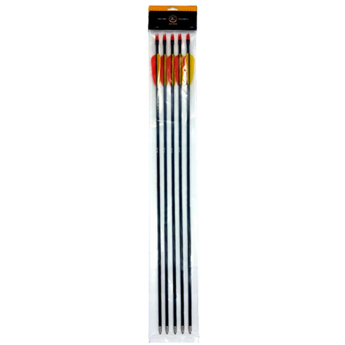 Flèches en fibre de verre EK Archery - Lot de 5