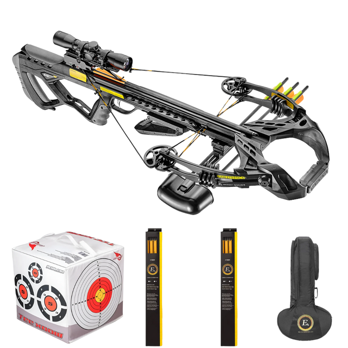 EK Archery Guillotine-X+ Black Compound Crossbow Bundle