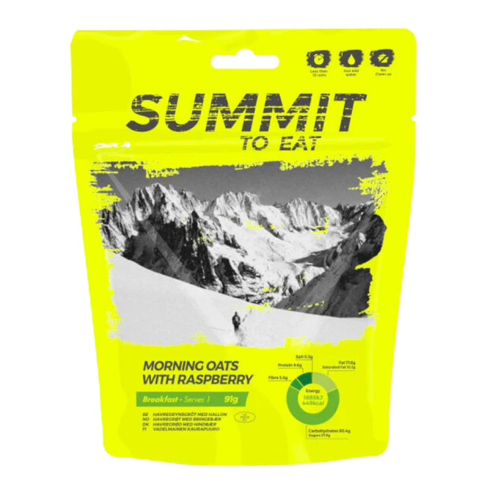 Summit To Eat Morning Oats con lampone, busta di pasto liofilizzato