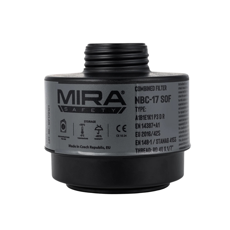 Filtre pour masque à gaz CBRN léger MIRA Safety NBC-17