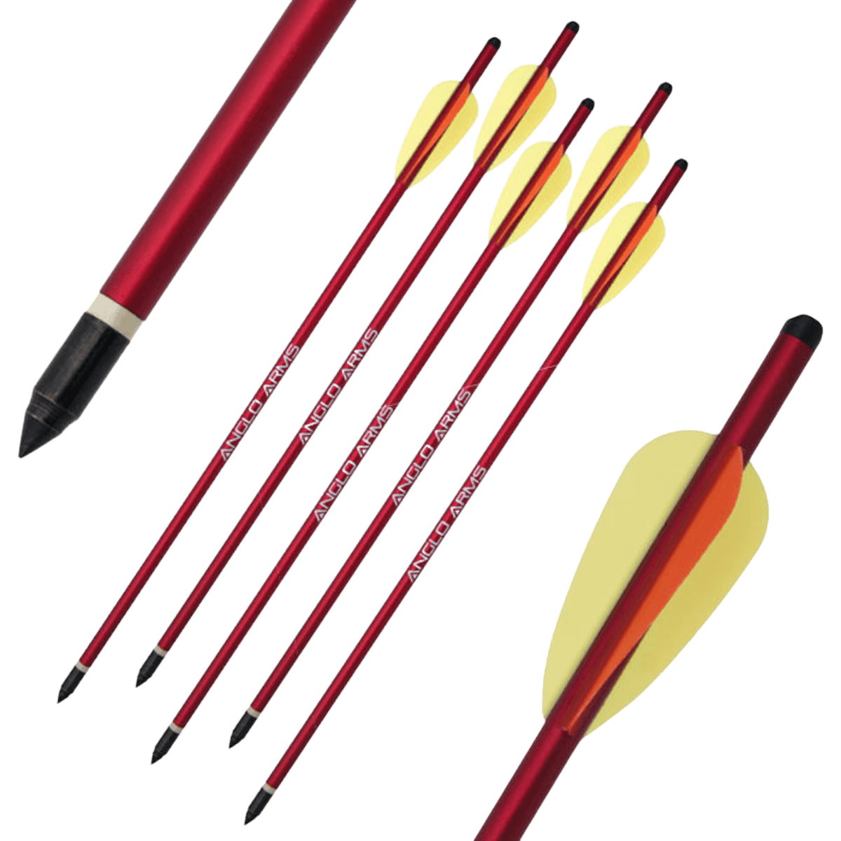 EK Archery  Aluminium Pistol Crossbow Bolts - Pack of 12