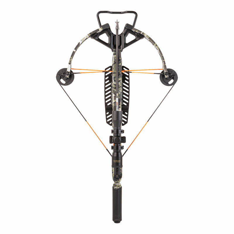 Wicked Ridge Crossbow Compound Raider 400 De-Cock Rope Sled Adjustable Stock Pro-View Scope