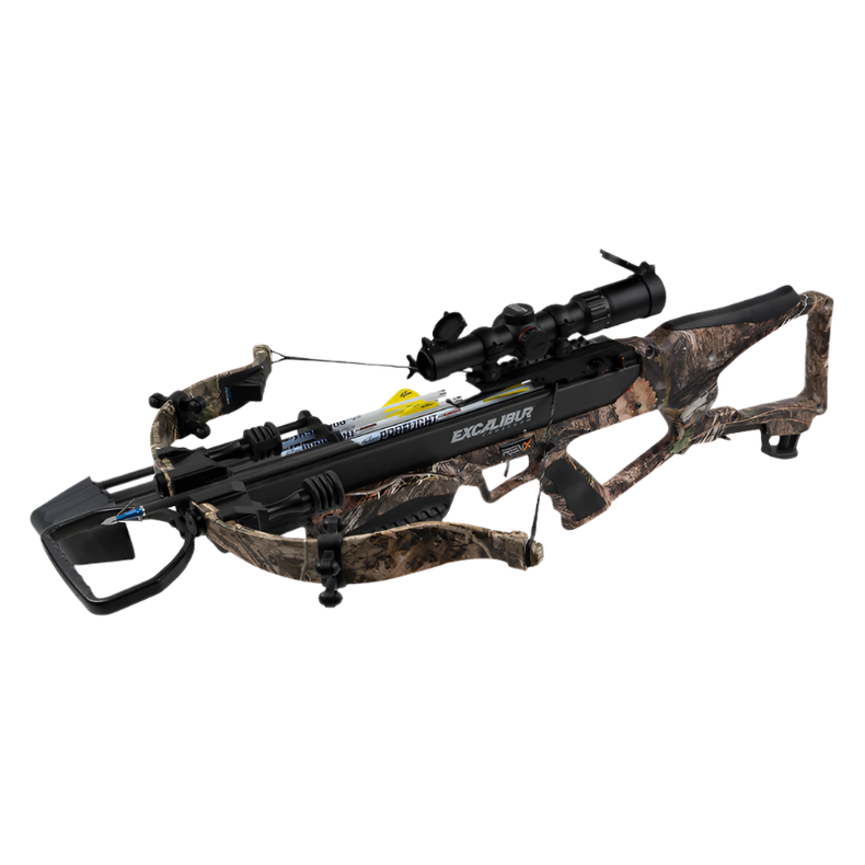 Set balestra Excalibur REVX con mirino Overwatch - Mossy Oak DNA Camo