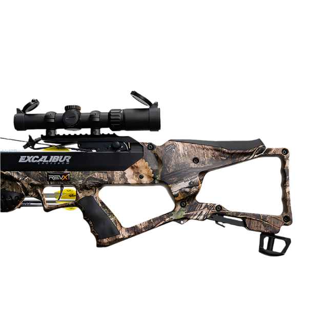 Set balestra Excalibur REVX con mirino Overwatch - Mossy Oak DNA Camo