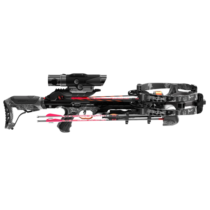 Barnett Hyper Raptor BCX BUK Ops X-Factor Scope Compound Crossbow Package 425fps