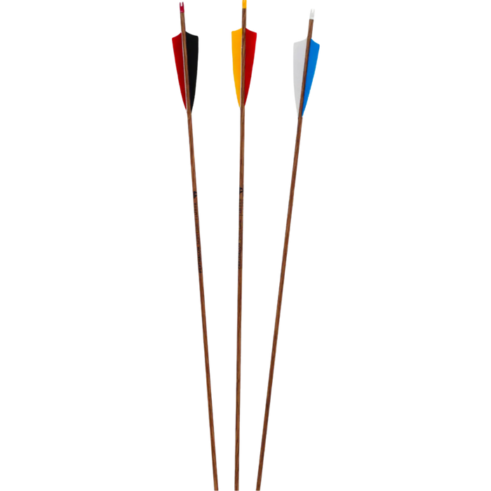 Bearpaw Slim Line Timber Arrows - 12 Pack