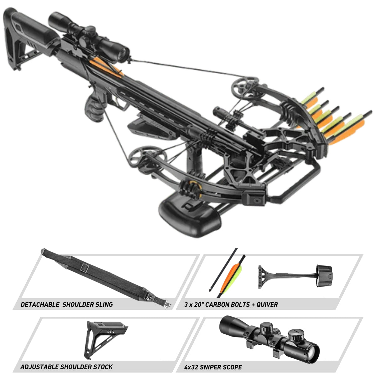 EK Archery Accelerator 410+ Compound Crossbow Package 410fps