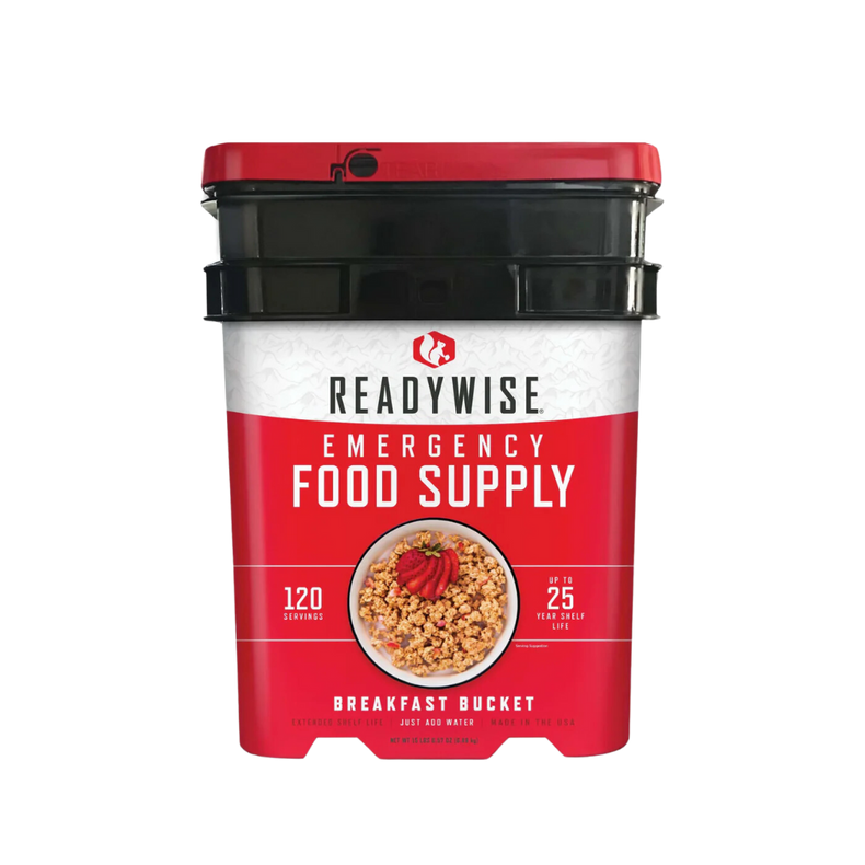 Freeze-Dried Emergency Food Supply Breakfast Variety Pack - 120 Servings