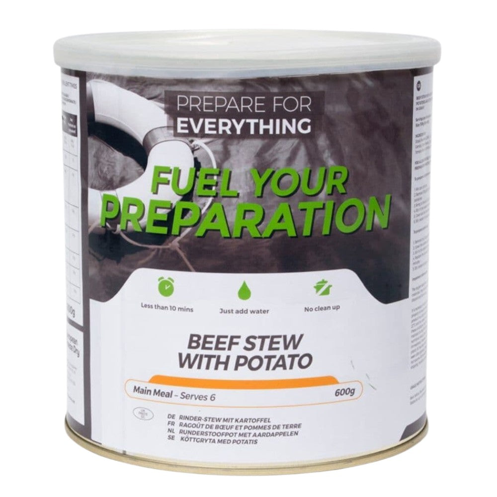 Fuel Your Preparation Beef and Potato Stew Freeze Dried Meal Tin