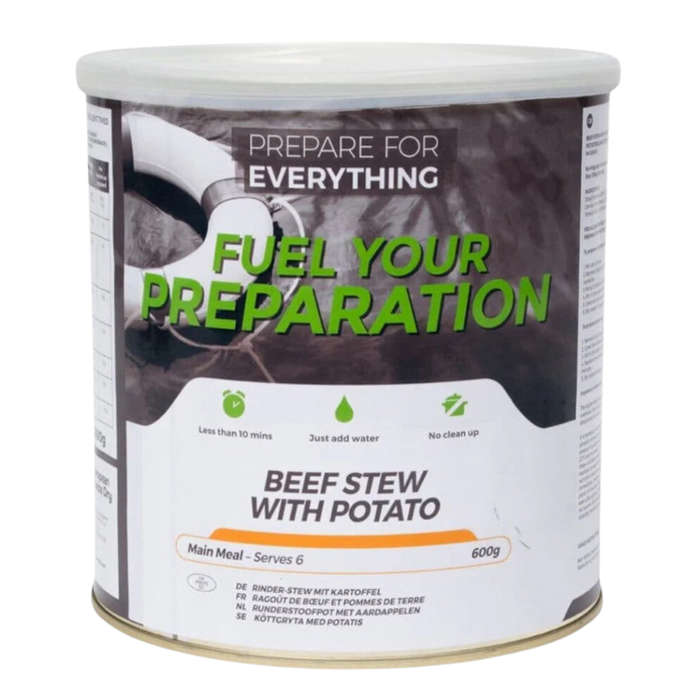 Fuel Your Preparation Beef and Potato Stew Freeze Dried Meal Tin