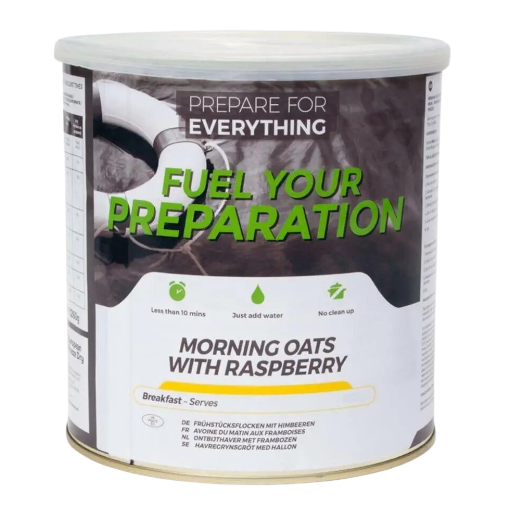 Fuel Your Preparation Morning Oats with Raspberry Freeze Dried Meal Tin