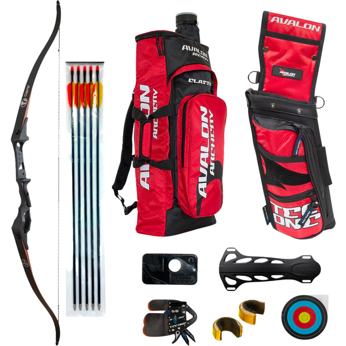 Sanlida Mens Starter Recurve Bow Kit 'Fire' 35lbs RH