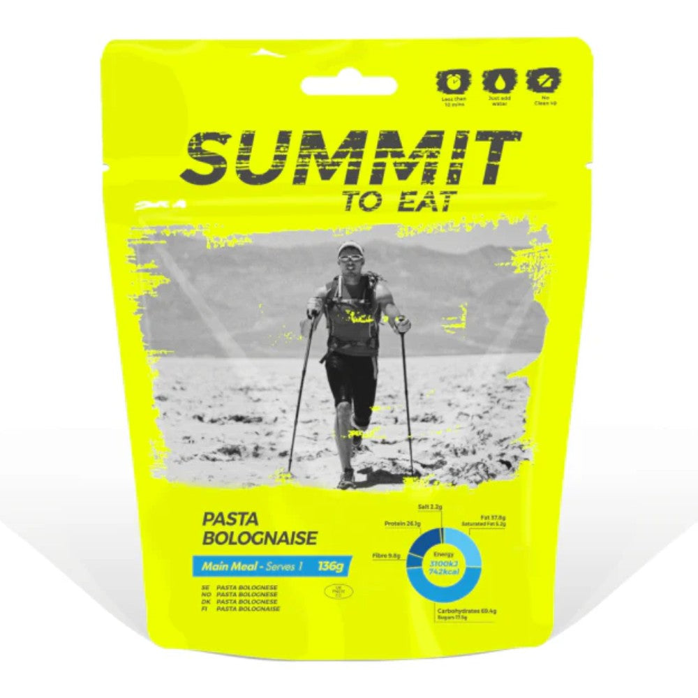 Summit To Eat Pasta Bolognaise Freeze Dried Meal Pouch