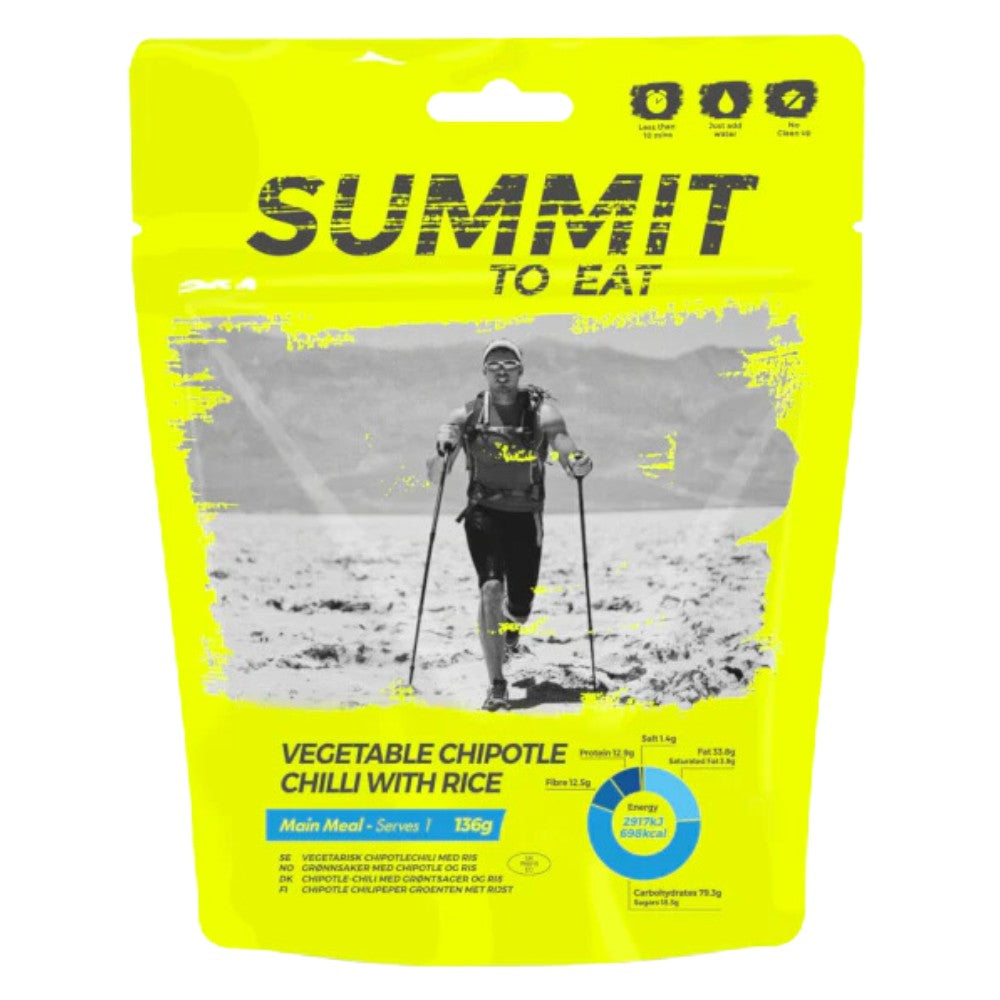 Summit To Eat Vegetable Chipotle Chilli w/ Rice Freeze Dried Meal Pouch