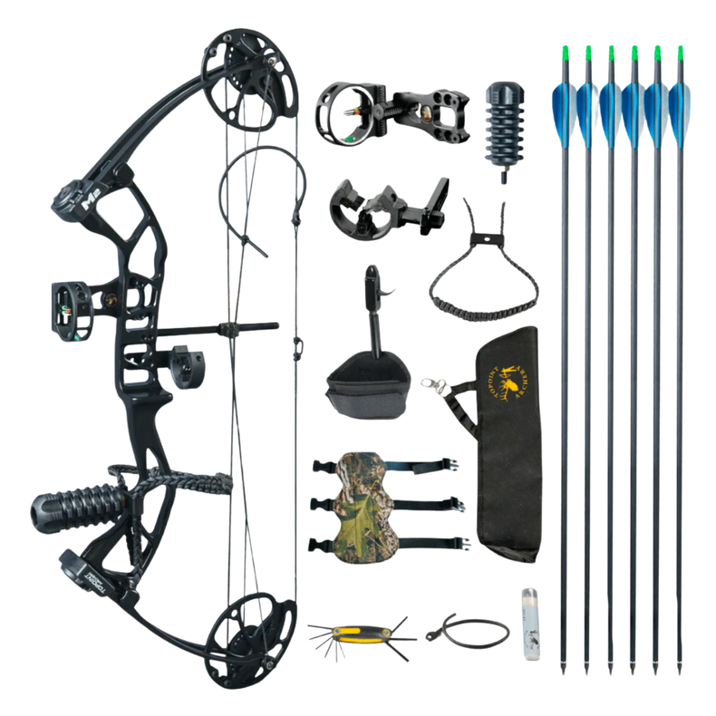 Topoint M2 Compound Bow Kit RH 17-27 10-40 Black