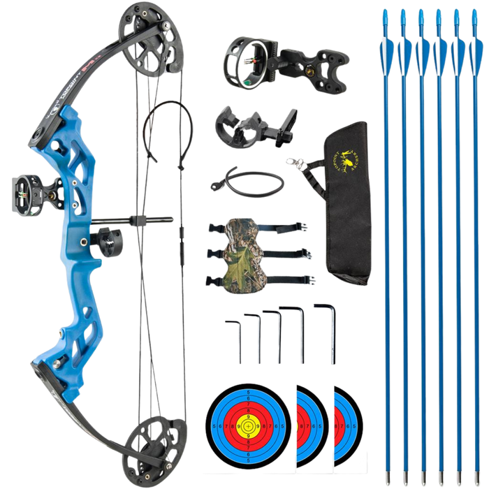 Ensemble arc à poulies Topoint Archery M3 pour jeunes