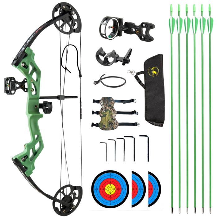 Ensemble arc à poulies Topoint Archery M3 pour jeunes