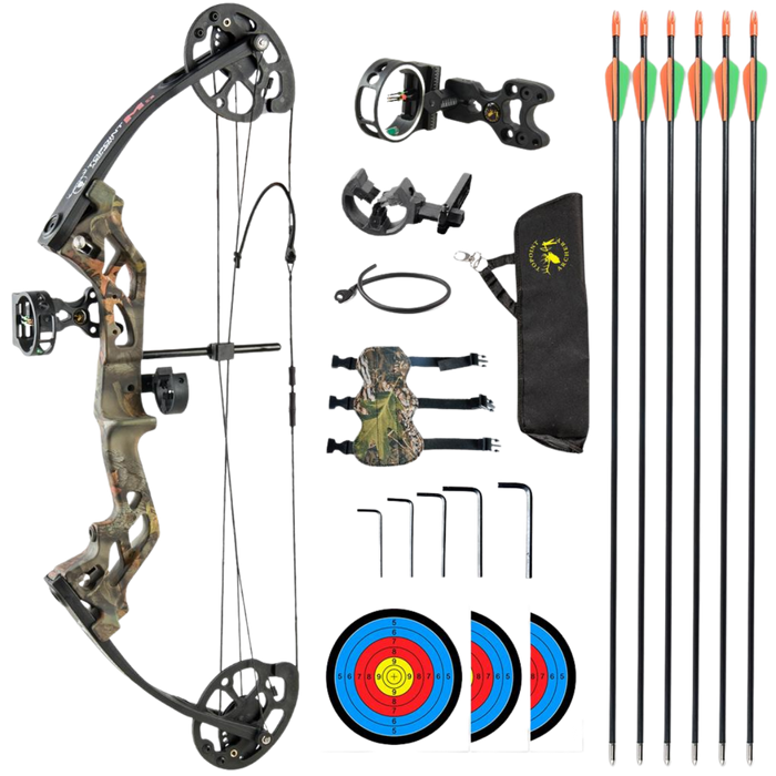 Ensemble arc à poulies Topoint Archery M3 pour jeunes