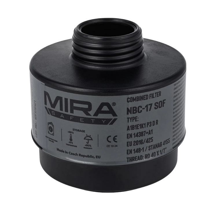 Filtre pour masque à gaz CBRN léger MIRA Safety NBC-17