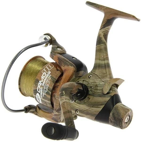 Angling Pursuits - Camo 40 Carp Runner Reel – 3BB with 12lb Line and Spare Spool
