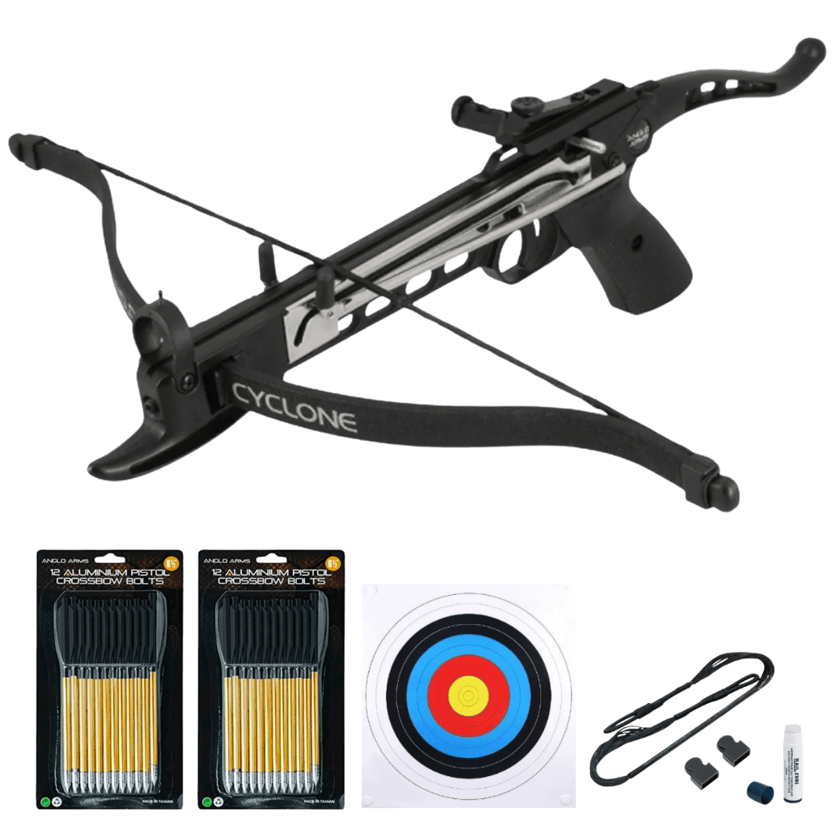 Anglo Arms Cyclone 80lbs Aluminium Pistol Crossbow Bundle - Fast UK Shipping | Tactical Archery UK