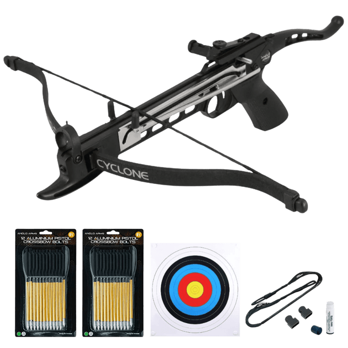 Anglo Arms Cyclone 80lbs Aluminium Pistol Crossbow Bundle - Fast UK Shipping | Tactical Archery UK