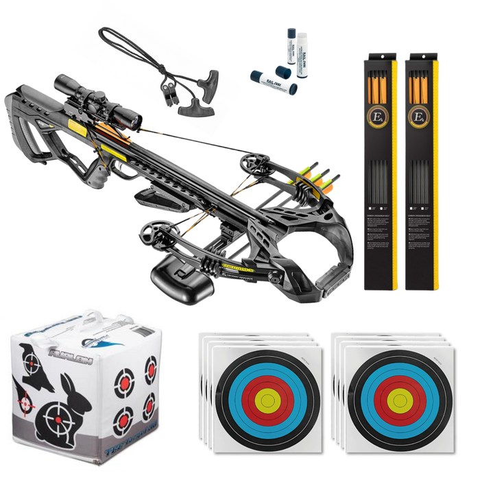 EK Archery Guillotine-X+ Compound Crossbow Bundle - 185lbs