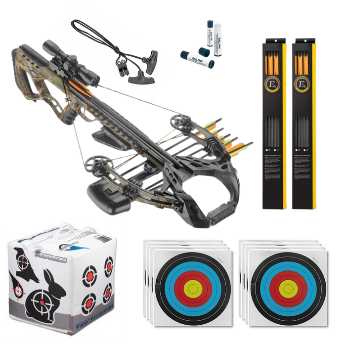 EK Archery Guillotine-X+ Compound Crossbow Bundle - 185lbs