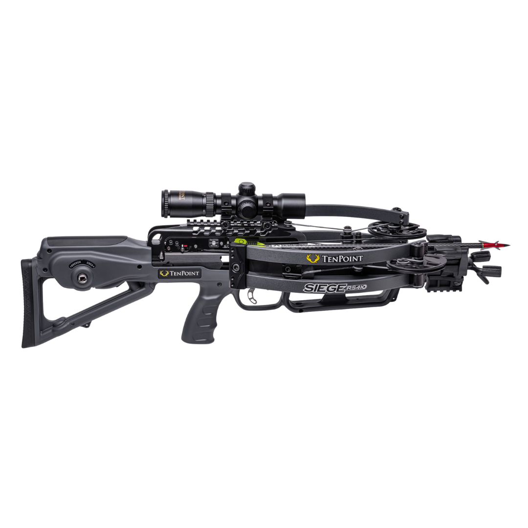 TenPoint Crossbow Compound Package Siege RS410 ACUslide RangeMaster Pro Scope - Fast UK Shipping | Tactical Archery UK