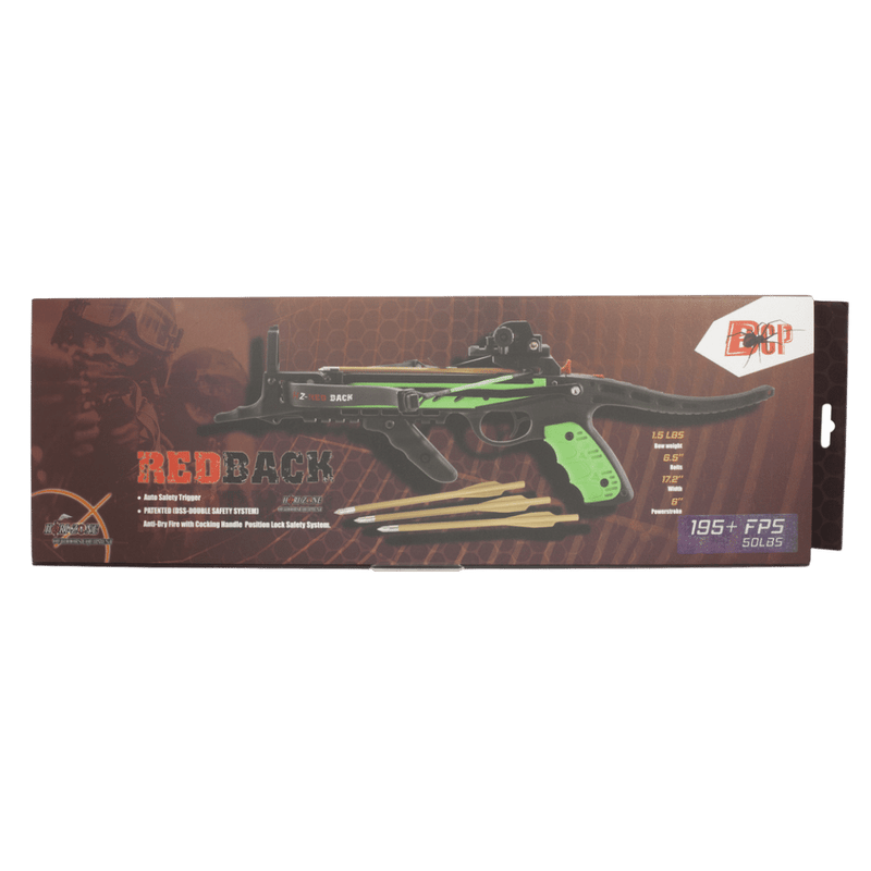 Hori-Zone Redback RTS Pistol Crossbow 80lb - Green/Black - Fast UK Shipping | Tactical Archery UK