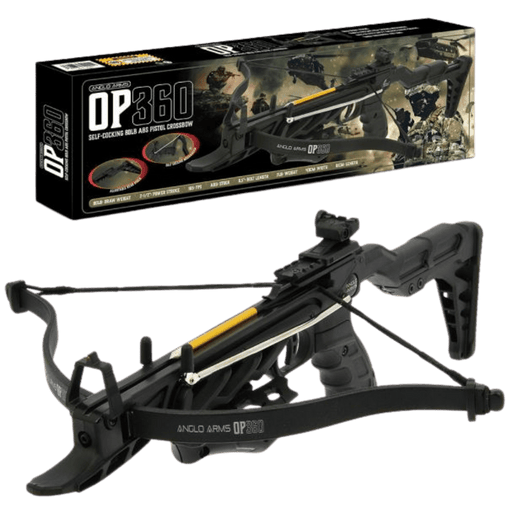 Anglo Arms OP-360 80lb Self Cocking Aluminium Pistol Crossbow - Fast UK Shipping | Tactical Archery UK